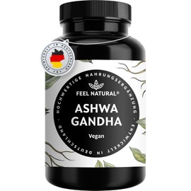 Ashwagandha Capsules High Dose 120 Pieces - 600 mg Ashwagandha Root per Daily Dose - Vegan & No Unnecessary Additives - Developed & Laboratory Tested in Germany