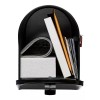 Gibraltar Mailbox Elite Medium, Steel, Post Mount Mailbox, Black, E1100B00