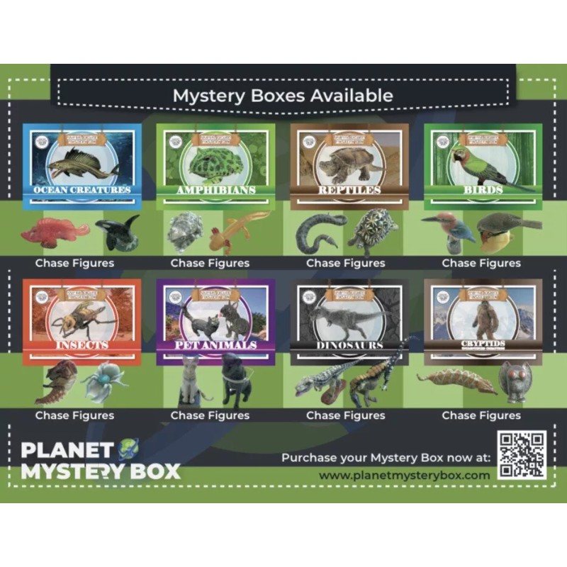 OCEAN CREATURES - Mystery Animal Figure Box - 3 Miniature