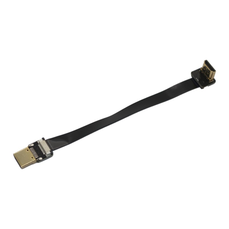 FPV HDMI Male to 90 Degree Down Angled HDMI Male
