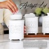 25 Ounce Elegant Ceramic Kitchen Canisters Set of 3 -