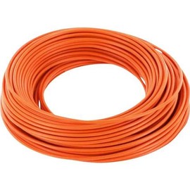 BELI-BECO L118/10 Cable - Copper Stranded 1 x 0.14 mm² (1 x 18 x 0.10 mm) - 10 m Ring (Orange)