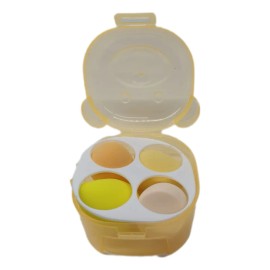 4 Esponjas Para Maquillaje Con Estuche En Forma De Huevo