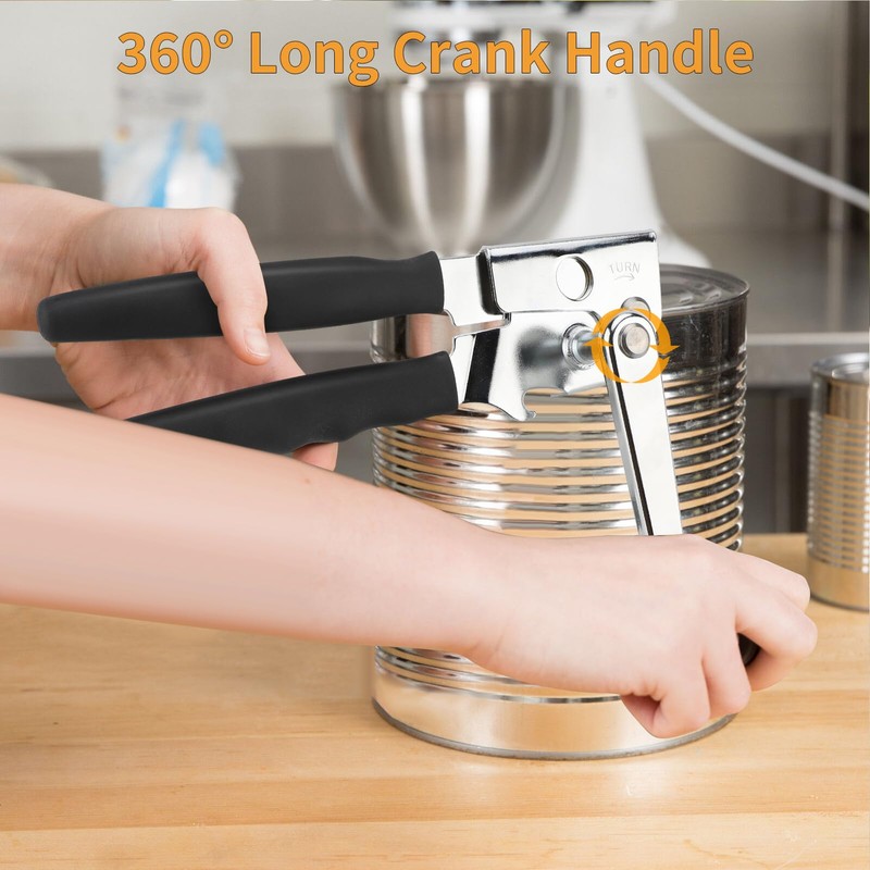 Gugxiom Easy Crank Can Openers, Stainless Steel Manual Can Openers
