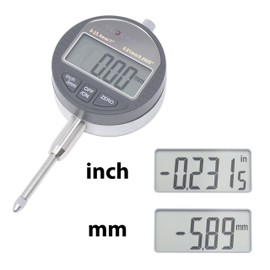 Clockwise Tools Digital Indicator with Magnetic Base Holder Stand, DIBR-0105 0-1 Inch/25.4mm, Inch/Metric Conversion, Auto Off