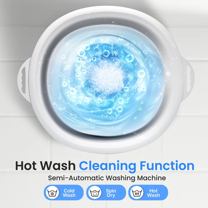 SereneLife PUCWM44.5 Portable Mini Washing Machine Bucket Washer for Clothes