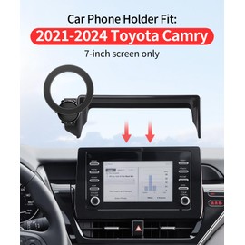 MaserWeller Car Phone Holder for Toyota Camry/Hybrid 2021-2024 Accessories 7-Inch Screen Fixed Clip, 360° Rotation Phone Mount Compatible with MagSafe, Cell Phone Holder That Does Not Affect Air Vent