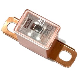EDS New 927-0030 Pink 30 AMP Fuse Multi Purpose PAL Series 1 32V 13/16 Bent - Replacement for FLD-30 PAL430BP Bolt on Cartridge etc. (30Amp)