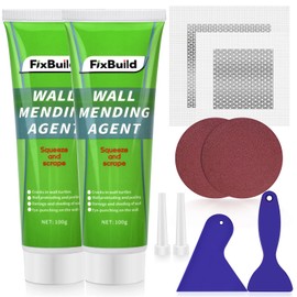 Drywall Repair Kit, 2 Spackle Wall Repair Patch Kit, Wall Mending Agent, Quick and Easy Repair of Holes, Dents and Graffiti