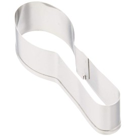 Tiger Crown Cookie Cutter, Silver, 0.9 x 3.0 x 0.8 inches (24 x 76 x 20 mm), 18-8 Cutter, Spoon, 18-8 Stainless Steel, 1380