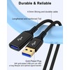Bordsek USB Extension Cable, USB 3.0 Male to Female Extender