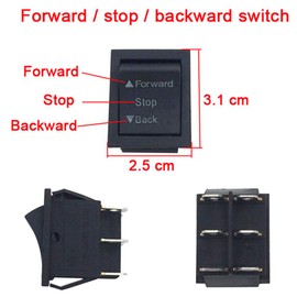 2 Pcs Forward Stop Backward Shift Switch Accessories, Children's Electric Powered Ride On Toys Car Replacement Parts Switch