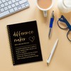 YAZMEEN Difference Maker Black Gold Spiral Notebook（160 Pages） Difference Maker