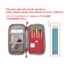Lihit Lab Stationery Gadget Storage Compact Pen Case, Navy A7687-11