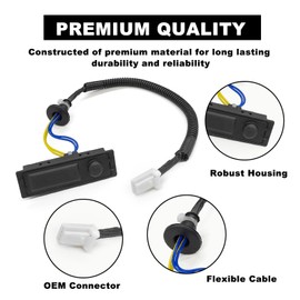 Hatch Release Button Trunk Latch 25380-3JA0A Rear Liftgate Tailgate Trunk Open Release Switch Button Compatible with Nissan Pathfinder Platinum S SL SV 2016-2020, Platinum Hybrid 2014-2015