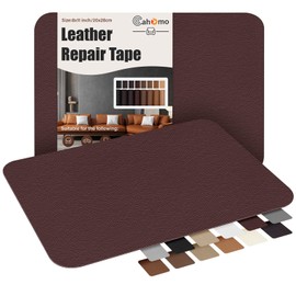 Cahomo Self-Adhesive Leather Repair Patches,8x11 inch Leather Repair Tape for Couches,Vinyl Leather Repair Kit for Furniture,Drivers Car Seats,Handbags,Jackets Red Brown