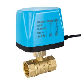 Snblzhef Normally Closed Motorized Ball Valve AC110V 2-Wire Brass Electric Solenoid Valve DN15 Replace Solenoid Valve