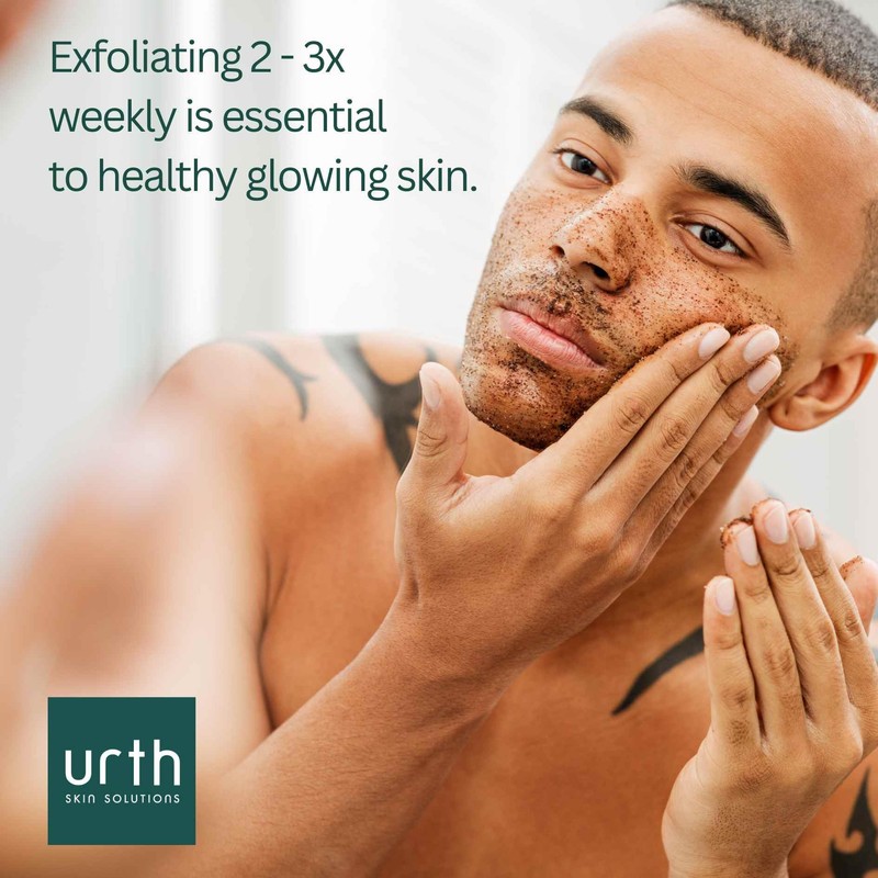 Urth Men's Exfoliating Face Scrub with Green Tea & Rice