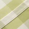 VOGOL Buffalo Check Green and White Gingham Plaid Valances for
