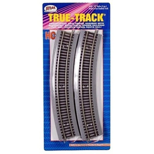 True-Track 18" Radius Track (4) HO Scale Atlas Trains