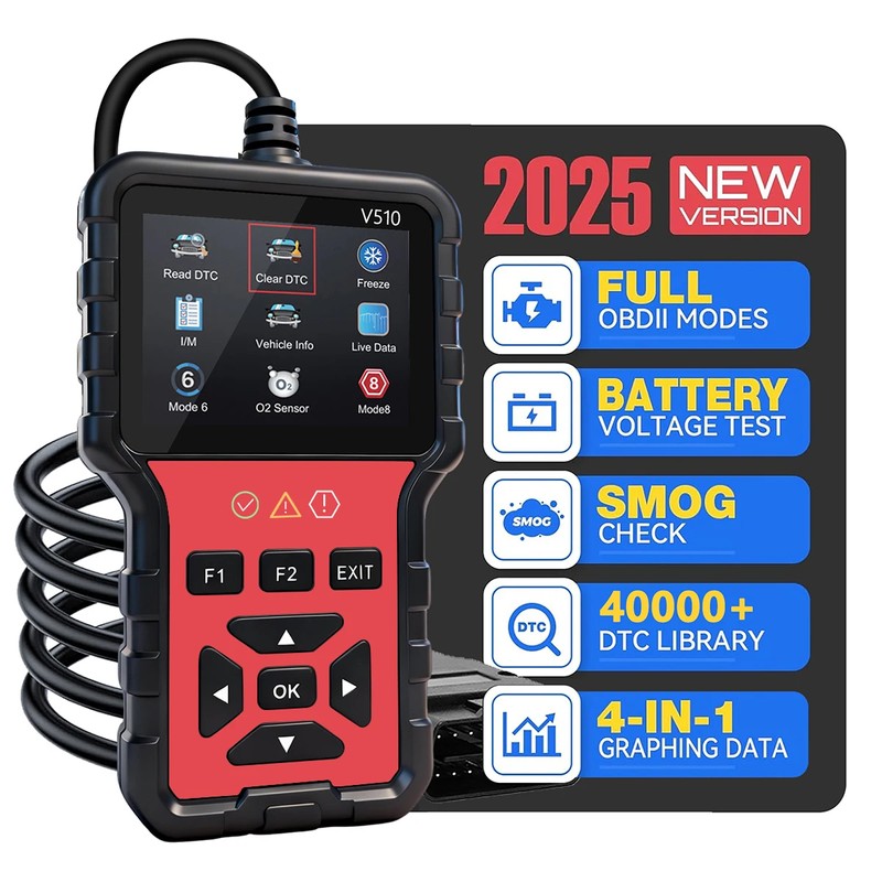 OBD2 Car Diagnostic Scanner for Engine Checks – Plug-and-Play Code