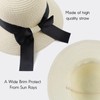 Zsedrut Women Sun Straw Hat Summer Beach Cap Foldable Sun