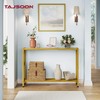Tajsoon Entryway Table 41.8”, 2-Tier Entry Way Console Entrance Table,