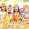 100pcs Coronas Carton Fiesta Cotillones Batucadas Rey Corona