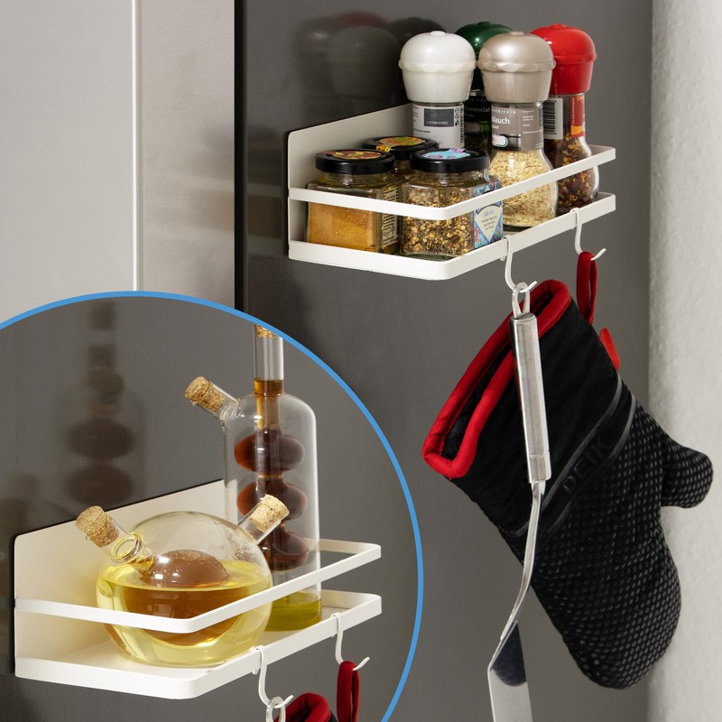 Robin Goods® Fridge Magnetic Shelf - Hanging Shelf with 2