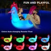 Junbig Inflatable Pool Floats with Lights, 63" Chicken Pool Floaties