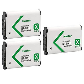 Kastar Battery (3-Pack) for Sony NP-BX1, M8 and Cyber-shot DSC-HX50V, HX300, RX1, RX1R, RX100, RX100 II, RX100M II, RX100 III, RX100M3, WX300, HDR-AS10, AS15, AS30V, AS100V, AS100VR, CX240, MV1, PJ275