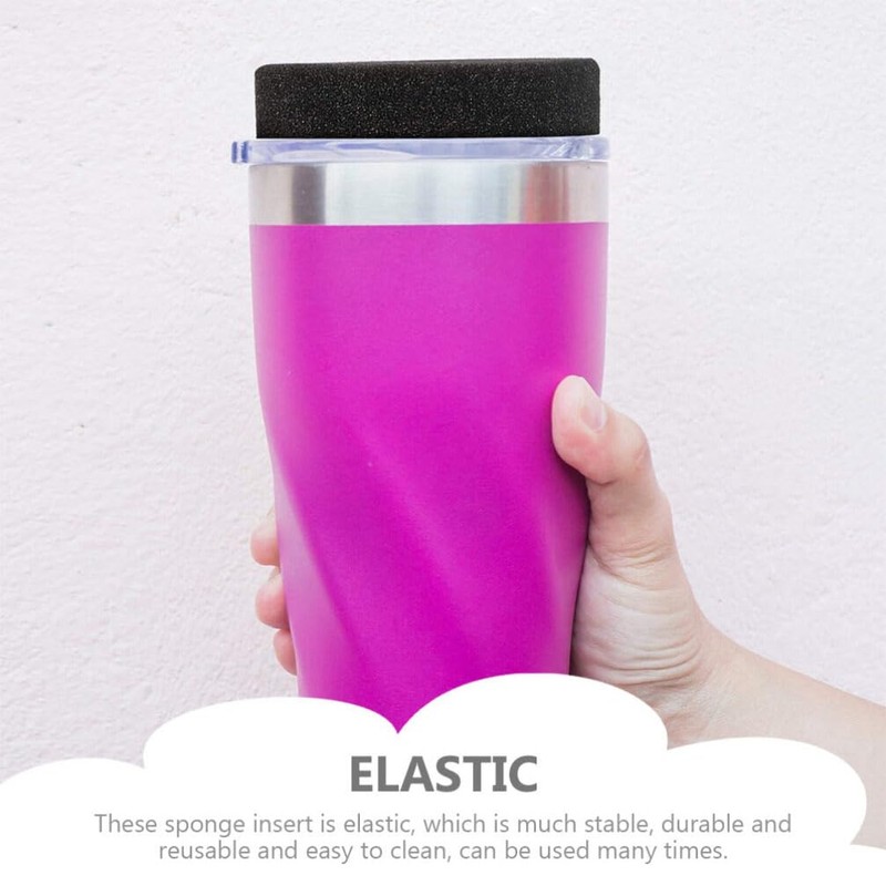 TEHAUX Rotary Tumbler Inserts Cup Turner Foam Sponges Black Sponge