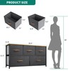 YITAHOME Dresser for Bedroom with 5 Drawers - Fabric Storage
