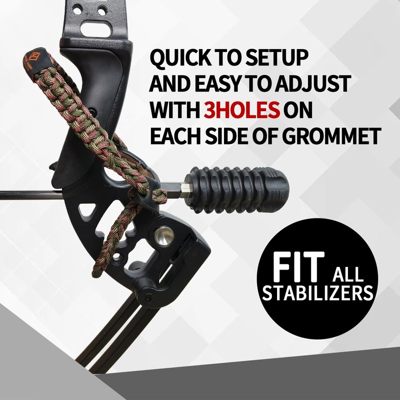 550 Paracord Bow Wrist Sling - Compound Bow Stabilizer &