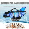 Large Dog Life Jacket Shark, Dog Swimming Safety Vest with