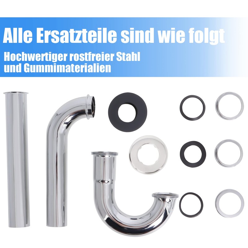 Universal Siphon Extra Long 200 mm Immersion Pipe: Syphon Bathroom
