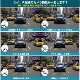 CAR ROVER Rear View Camera 12V 600,000 Pixels IP69 Waterproof Wide Angle Front/Rear Dual-Use Vehicle Camera Rear Camera Ultra-Wide Angle (CCD Black)