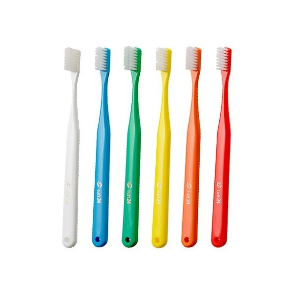 Tuft 24 Toothbrushes Super Soft Without Cap 25 Count (Assorted)