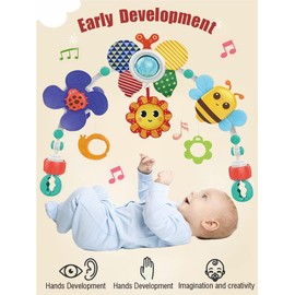 Baby Stroller Arch Toys, Car Seat Toys,Bouncer Toy Bar/Mobile for Bassinet,Adjustable Baby Hanging Toys Fit for Crib Bed,Stroller,Car Seat, Toy Chair.S-19(Butterfly)