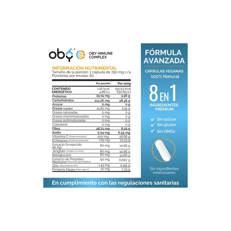 Vitamina Liposomal Zinc Echinacea Extracto Ajo Propoleo Jengibre Betaglucano Piperina