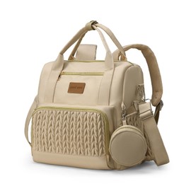 Diaper Bag Backpack,Waterproof Baby Diaper bag with Changing Pad, Converts into Baby Tote Bag, Newborn Essentials Must Haves, Shower Gifts for boys & Girls,Khaki