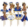 24Pcs Royal Prince Centerpiece Sticks, Little Prince Baby Shower Party