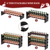Domax Wine Rack Freestanding Floor - 36 Bottle Wooden Stackable