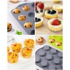 CG&CO. 2-Pack 12-Cup Silicone Mini Muffin Pan - BPA Free,