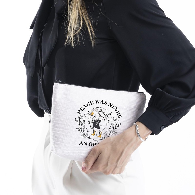 Goose Astarion Honk Gift Peace was Never an Option Zipper