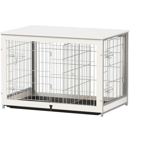 Does not apply Wooden Dog Crate Furniture with Divider Panel,