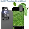 3X 200X Cell Phone Microscope Accessory with Lens, Portable Mini