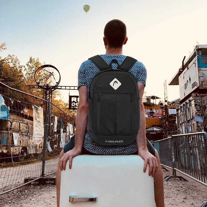 HEAD 30L Waterproof Travel Backpack for Men, 15.6 inch Laptop