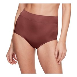 Warner's Women's No Pinching No Problems Dig-Free Comfort Waist Microfiber Brief 5738, Pinot Noir, 7