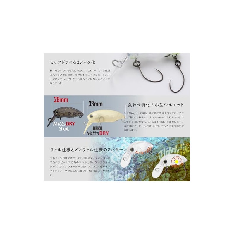 Jackal Timon Mitz Dry 2 Hook (Non-rattle Specification) Illusion Line